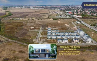 Teren  Mehala - 440 mp, cu autorizatie duplex, strada asfaltata - Poză 11