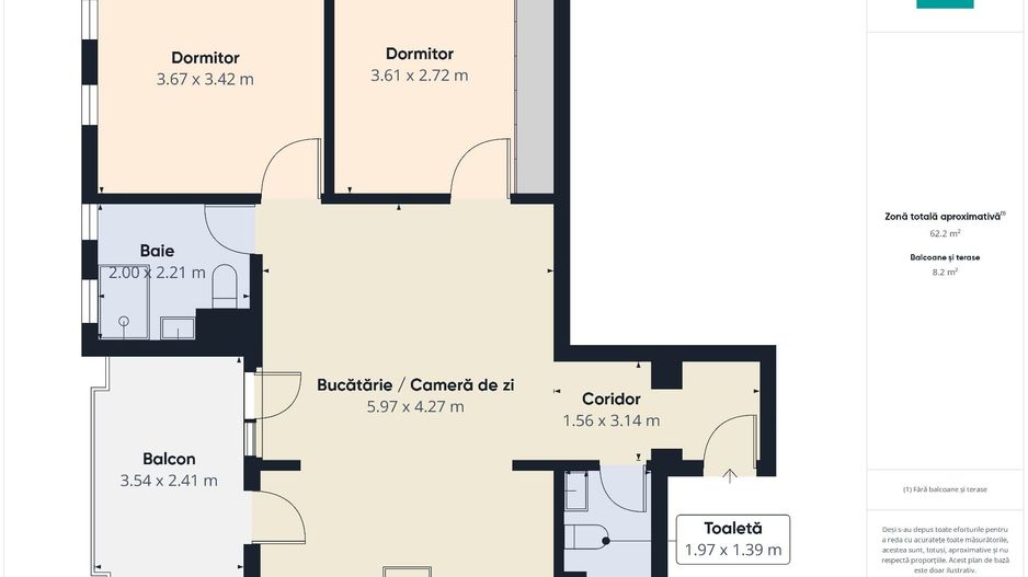 Apartament modern cu 3 camere - Calea Aradului - Poză 33