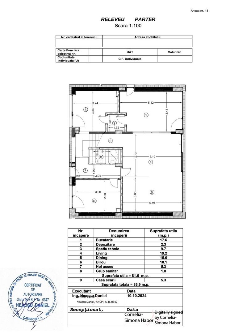 Vila Iancu Nicolae | Smart Home | 2026 | Curte libera 330mp - Schiță 56