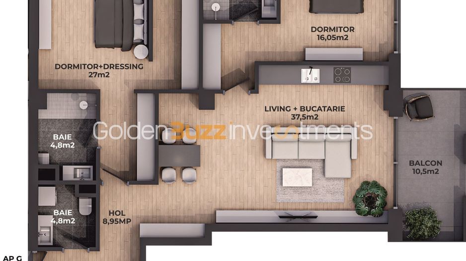 Apartament 3 camere | 135 mp | 3 bai | Padurea Baneasa - Poză 2