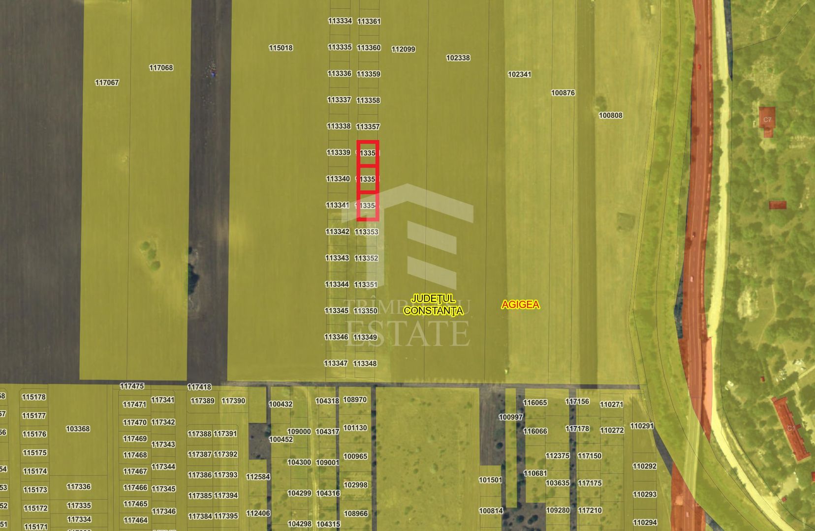 3 loturi teren intravilan 400mp zona Agigea RO-RO - ideal investitie - Poză 1