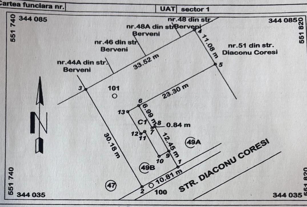 Teren intravilan de 571 mp in zona Bucurestii Noi, Metrou Bazilescu - Schiță 10
