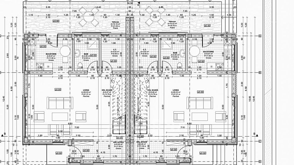 Casa tip Duplex 4 camere 123 mp | semifinisat | Zona Dambu Rotund - Poză 4