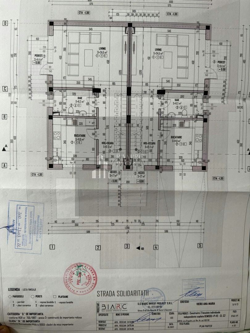 DUPLEX D+P+1 CU GARAJ SUBTERAN DE 60 MP – TEREN 241 MP – BRAGADIRU - Schiță 16