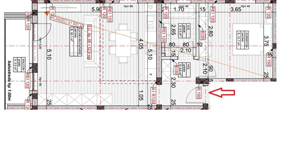 Apartament nou etaj 1 zona Eso. Lift. Finisaje premium. Loc de parcare. - Schiță 5