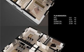 COMISION 0%, Duplex 4 Camere, 116 mp, P+1+Pod, Moșnița Veche, LIDL - Poză 9