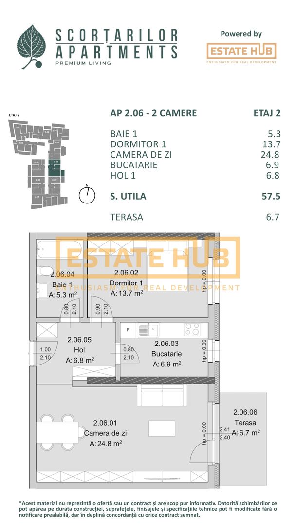 Apartament nou 2 camere, Comision 0%, langa The Nest - Poză 2