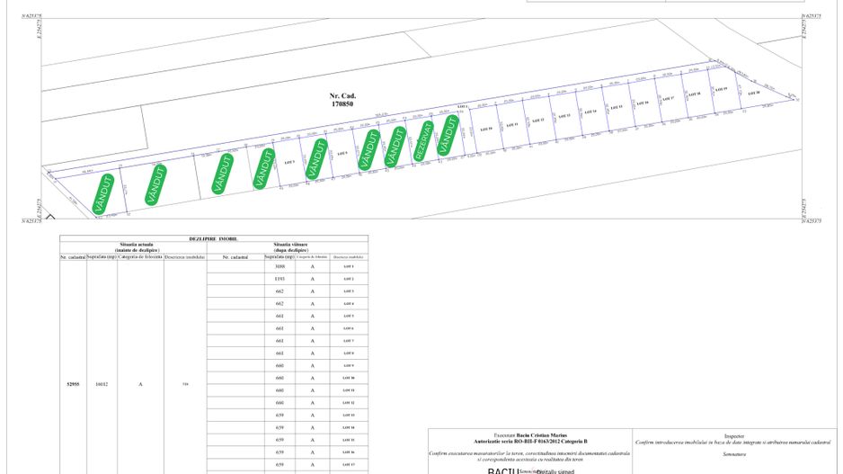 Parcele teren intravilan pt. casă -14500 Euro (neg). Comision 0 - Poză 1