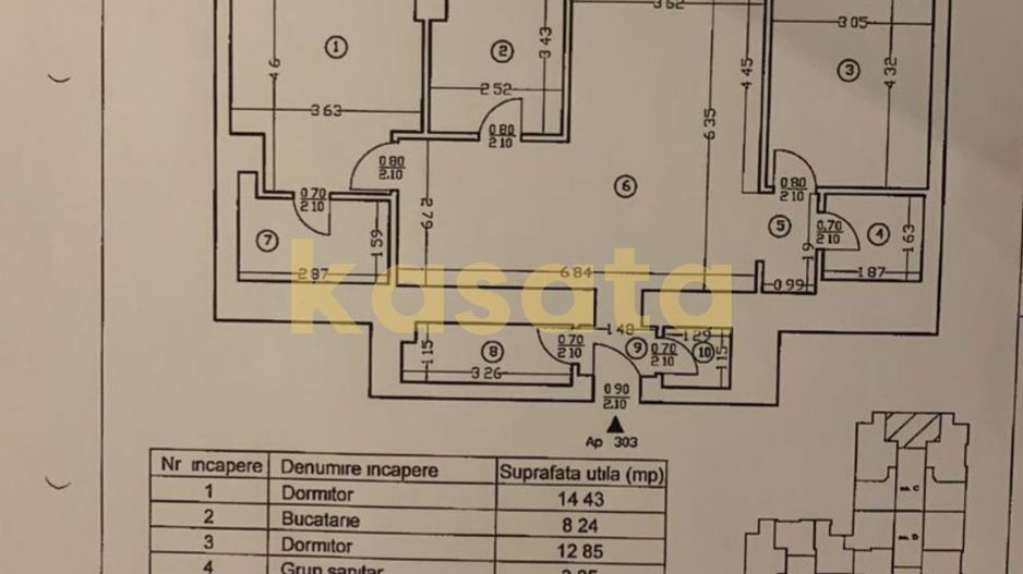 Apartament de vanzare – 3 Camere | Zona de Nord | Complex Upground - Poză 14