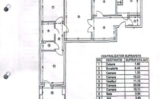 Apartament 4 camere, 96 mp utili, 2 băi, 2 balcoane – Zona Dristor  V5 - Poză 3
