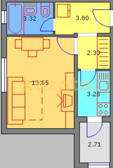 OPORTUNITATE | GARSONIERA | PARCUL CIRCULUI TEI | BLOC 1982 - Poză 3