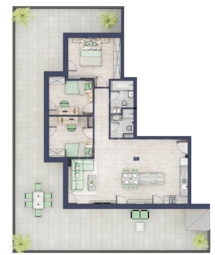 🌇 Penthouse Exclusiv cu Terasă Spectaculoasă de 108 mp – Turnișor - Poză 2