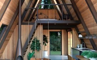 Cabana a Frame 4 camere 76 mp-teren-Colibita - Poză 7