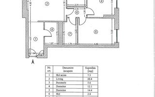 3 Camere | Cotroceni | Finisaje Premium | Metrou Aproape - Schiță 16