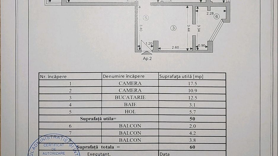 Comision 0% -  2 camere si jumatate, pretabile locuintă sau birouri - Schiță 16