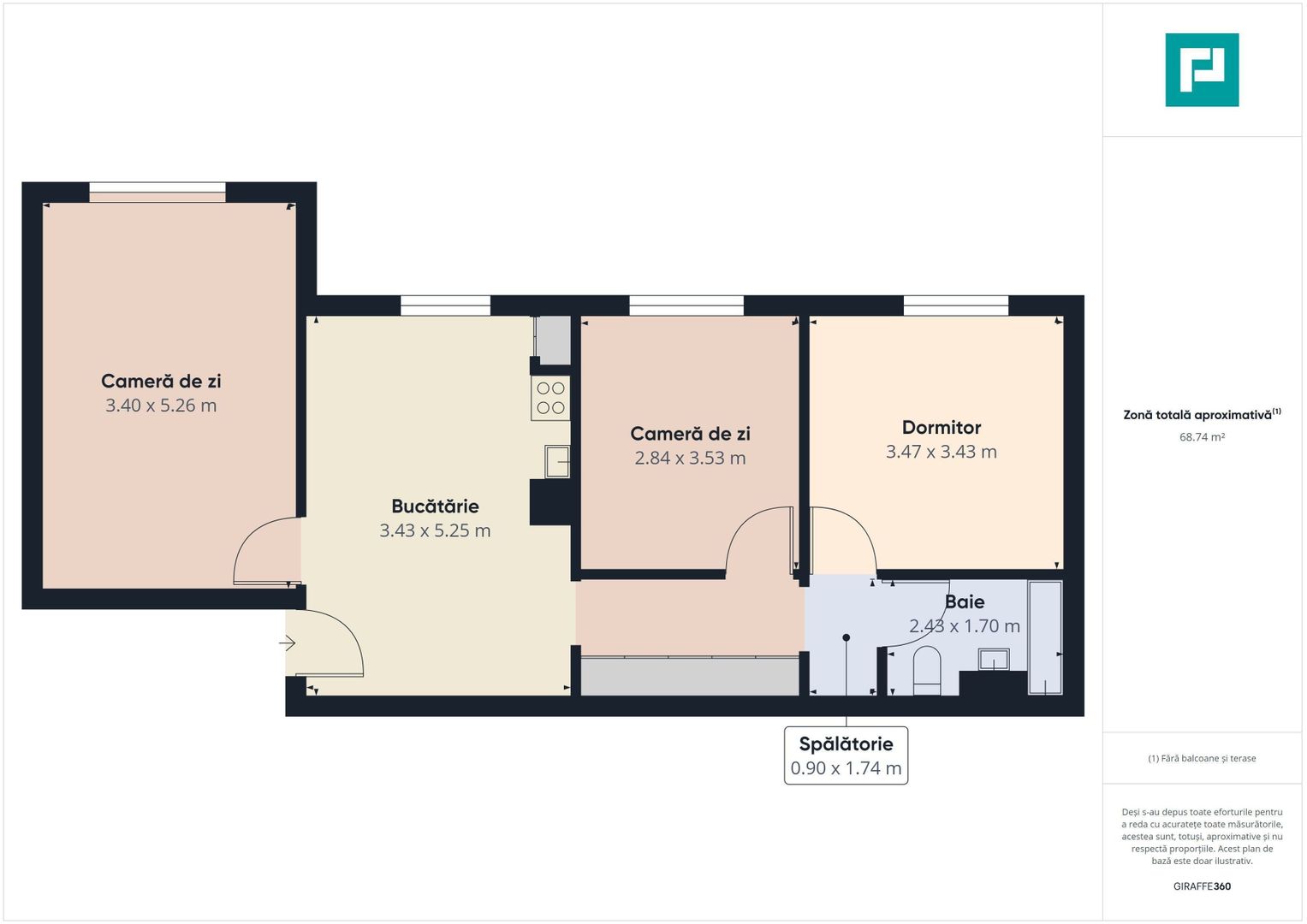 Apartament 3 camere zona Soarelui - Poză 8