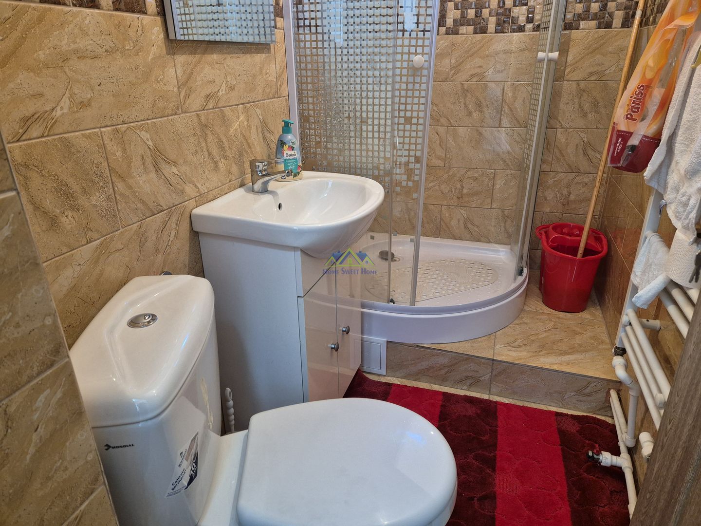 Inchiriez apartament 2 camere semi, pe Pietonala, et 1, 40mp, mobilat - Poză 6