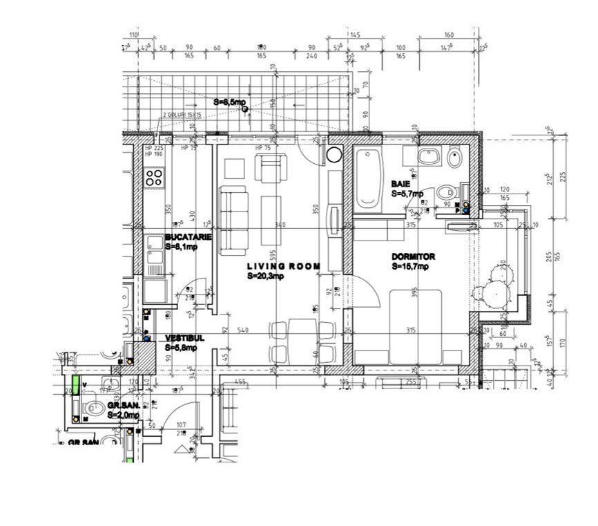 2 camere| BANEASA- Privighetorilor - Schiță 12