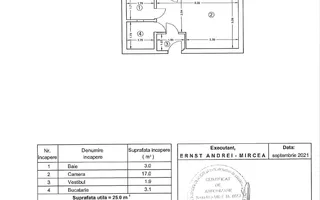 Studio renovat 25 mp + terasă 10 mp | Piața Victoriei | 0% Comision - Poză 20