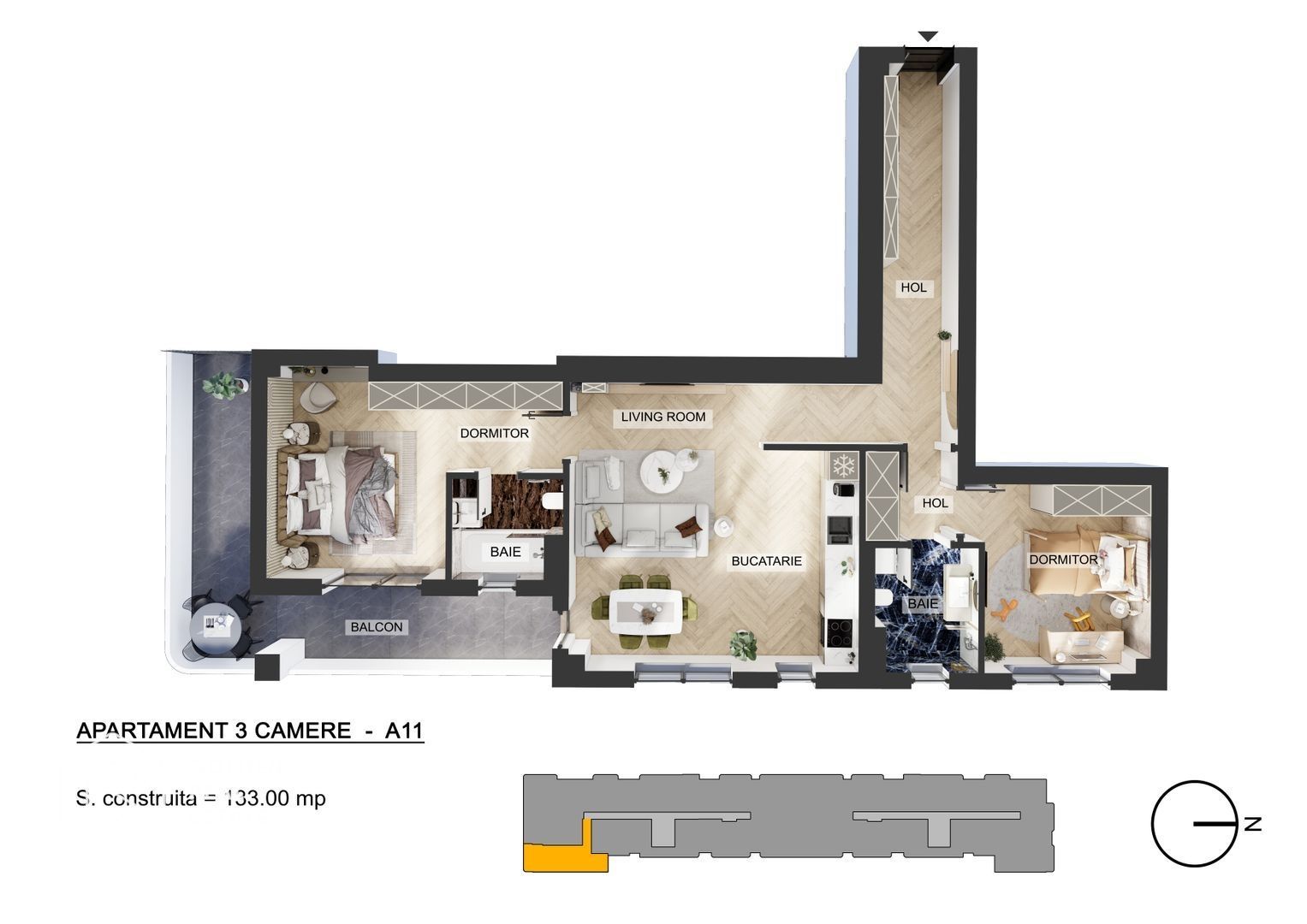 Apartamente 3 camere, Pipera, comision 0 % - Poză 14