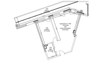 Apartament 2 camere | Terasă generoasă | 0% comision | Wings - Schiță 3