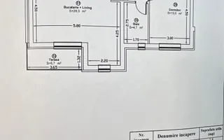 Apartament 2 camere Giroc etaj 1 bloc nou - Schiță 17