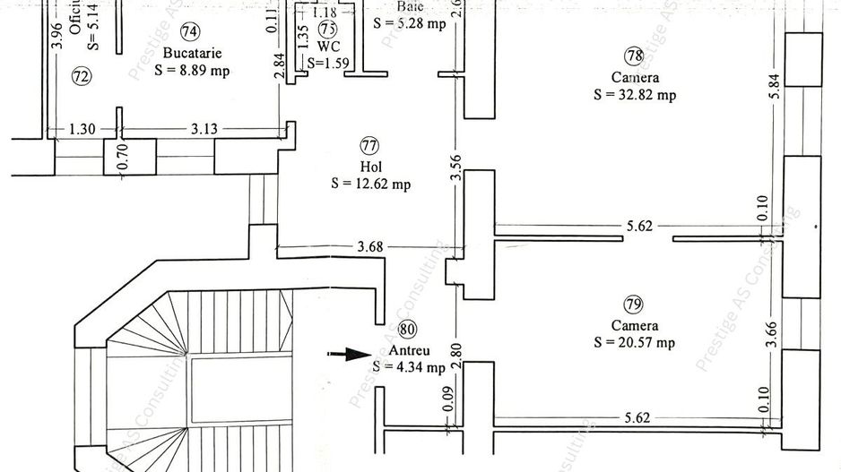 Apartament istoric 2 Camere - ULTRACENTRAL - Timisoara - Schiță 7