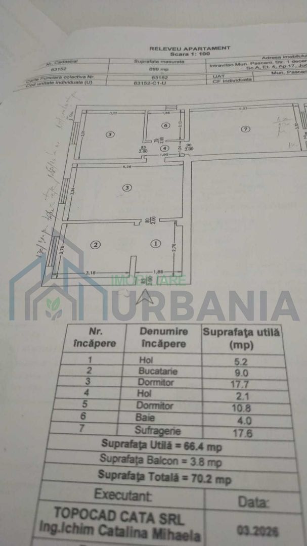 Apartament 3 camere renovat, zona Esplanada, Pașcani - Poză 5