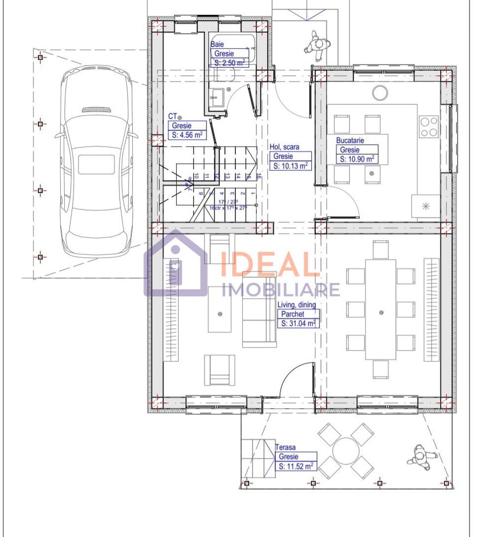 Casa Individuala cu 4 camere si garaj, in zona Lidl Selimbar - Schiță 9