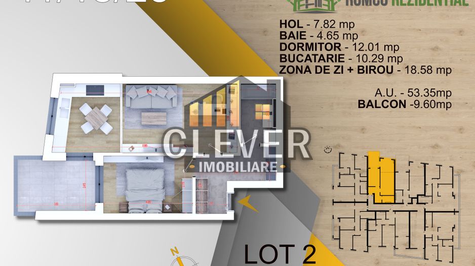 Ap 2 Camere, Panouri Solare, Ventilație Inteligentă NovingAIR - Pallady - Poză 2