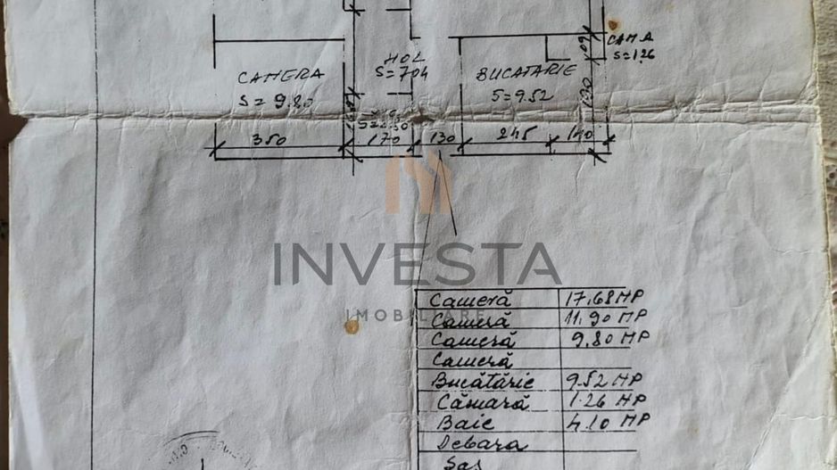 Apartament 3 camere decomandate la super pret Manastur! - Schiță 11