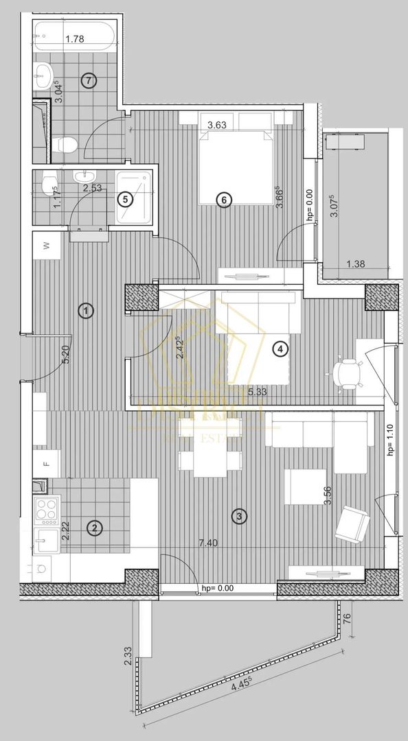 Apartamente cu 3 camere  | Torontalului | XCity | Comision 0% - Poză 7