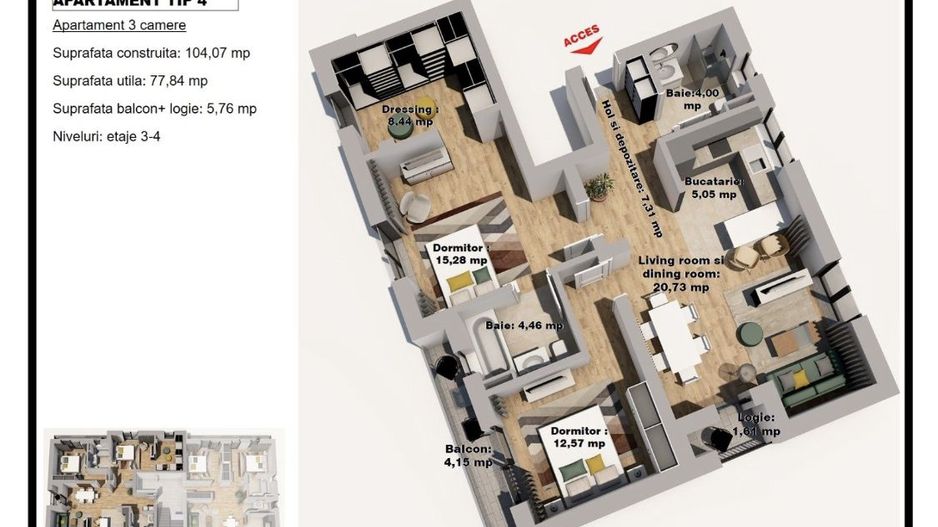 Aprtament Studio Kamsas Baba Novac - Poză 4