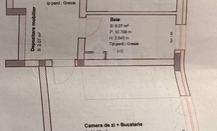 2 Camere-Coresi-Parcare subterana-55mp-Nelocuit-Mobilat-Utilat-Liber - Schiță 9