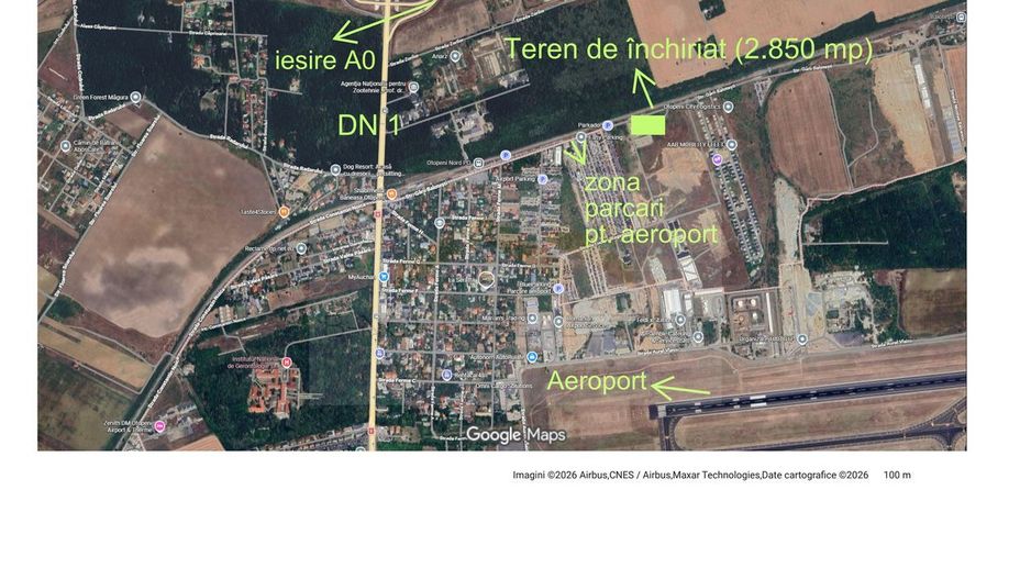 Teren 2.850 mp închiriat – flux direct către Aeroport ideal Rent a Car – Otopeni - Poză 11