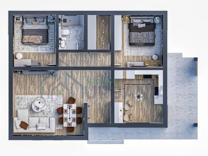 Casă parter în complex rezidențial ENKA Case Mediteraneene, Miroslava - Poză 3