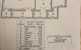 3 CAMERE DECOMANDAT || CALEA FLOREASCA - Schiță 8