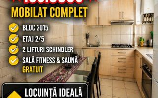 Apartament 2 camere, Bellevue Residence Copou, Iasi - 57 mp, mobilat, 2 balcoane - Poză 8