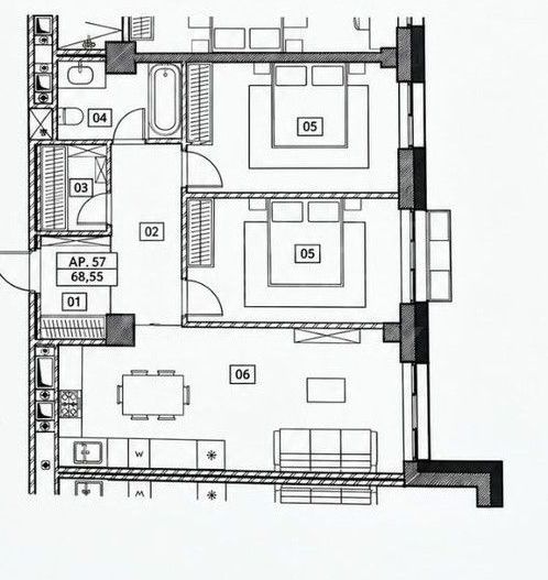 Vânzare, apartament cu 2 camere+living, bd. Renaşterii Naţionale - Poză 2