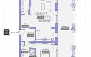 Apartament 4 camere | 165 mp | Piscină | Complex nou 2025 - Schiță 30