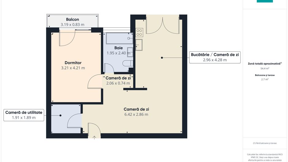 Apartament 2023, etaj 1, Oncea, complet mobilat - Poză 10