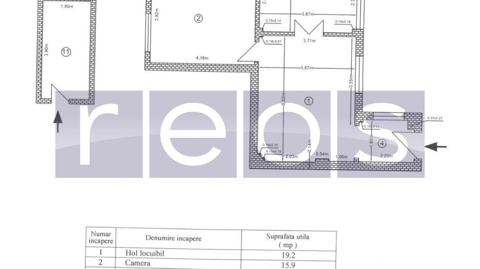 INCHIRIERE 3 CAMERE 2 BAI METROU UNIRII ULTRACENTRAL CENTRALA PROPRIE 68MP - Poză 17