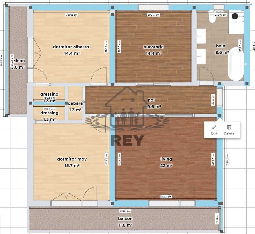 Apartament de vânzare 89mpu, 3 camere zona Turnisor/Kogalniceanu - Poză 12