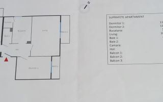 Lipovei | 3 Camere | Decomandat | Etaj Intermediar | Garaj in CF. - Schiță 10