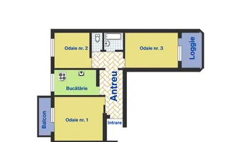 Apartament cu 3 camere, Ciocana - Schiță 23