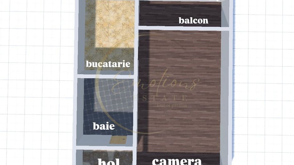 COMISION 0 % | Apartament cu 1 camera-25mp | Freidorf , Timisoara - Schiță 8