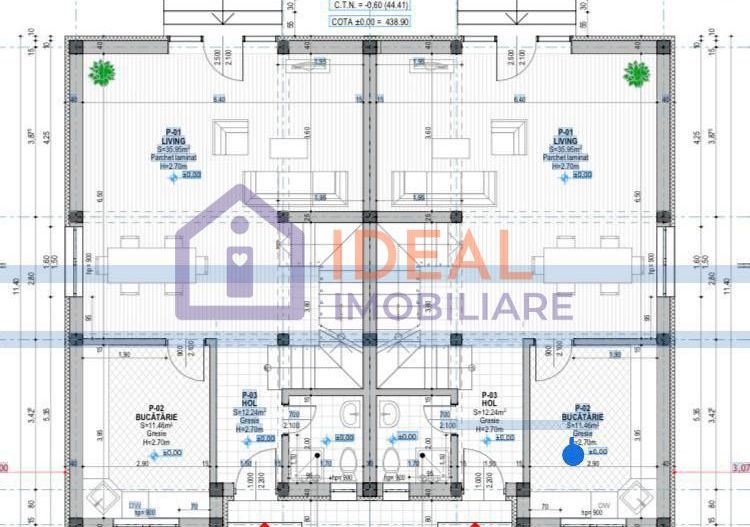 Casa tip Duplex cu 4 camere ,in Cristian - Schiță 5