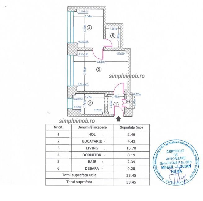 Central 2 Camere Cismigiu - Schiță 7