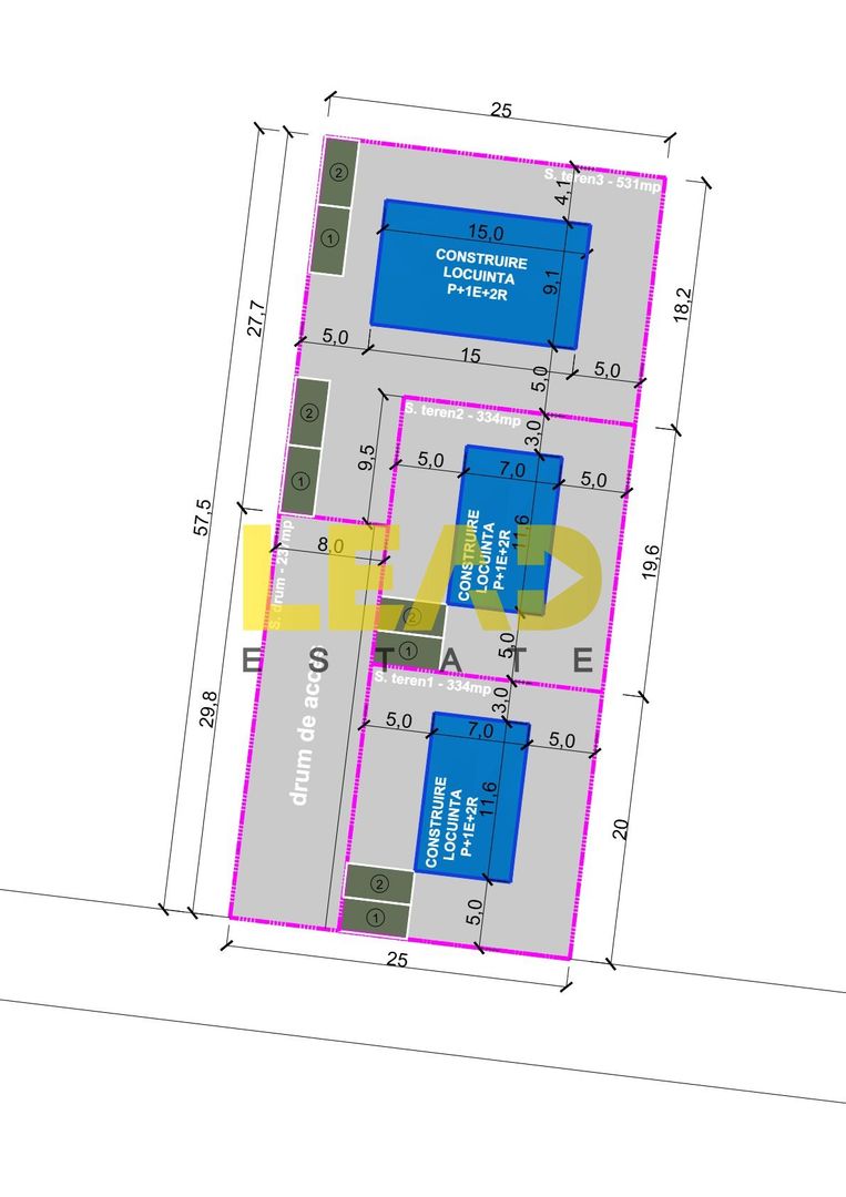 TUNARI, ILFOV – ANSAMBLU REZIDENTIAL | 3 LOTURI INTRAVILANE | Comision 0% - Poză 1