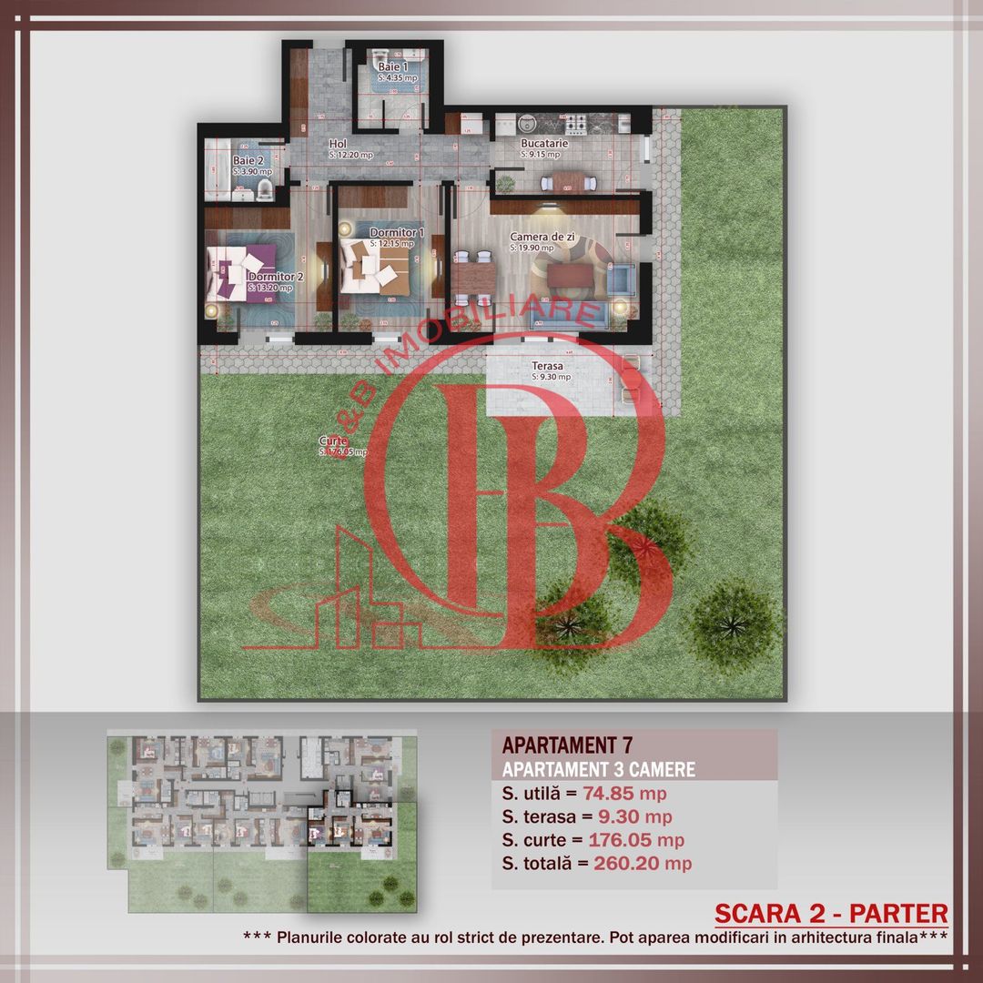 3 camere cu  gradina  Titan Pallady Metrou Nicolae Teclu - Schiță 2